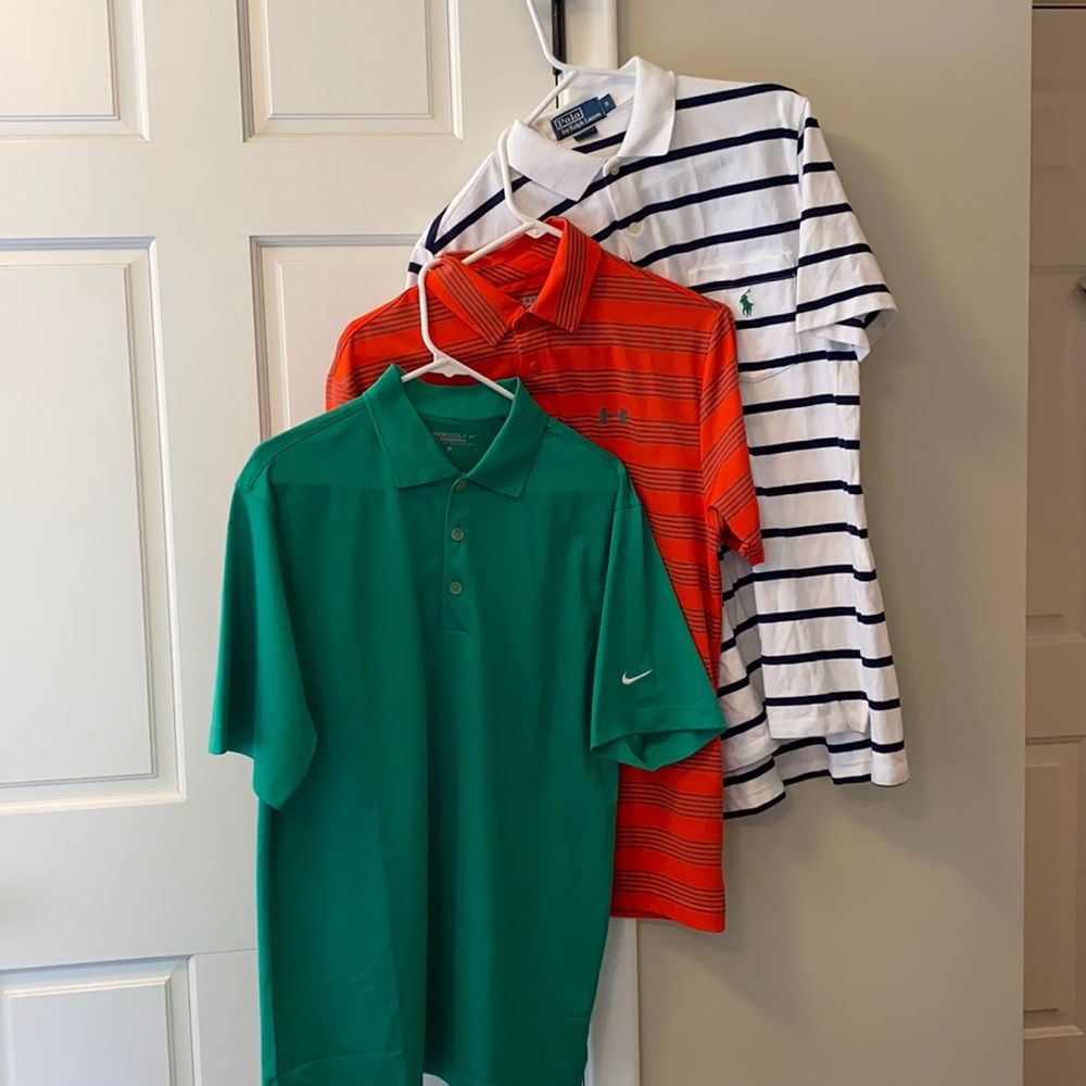 Lot of 3 Men’s Small polo shirts